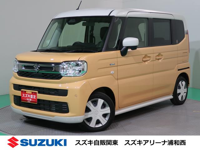 スペーシア(スズキ) ＨＹＢＲＩＤ　Ｘ　全方位モニター付９インチナビ装着車　オートライト　スライドドア　Ｂｌｕｅｔｏｏｔｈ　プッシュスタート 中古車画像