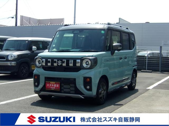 スペーシア(スズキ) ギア　ＨＹＢＲＩＤ　ＸＺターボ　衝突被害軽減ブレーキ　後退時ブレーキサポート　全方位モニター付ナビ　スズキコネクト 中古車画像