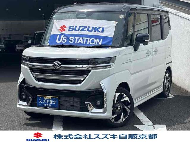 カスタム　ＨＹＢＲＩＤ　ＸＳ　４ＷＤ　前後衝突被害軽減ブレーキ　ナビ　全方位カメラ　クルーズコントロール　両側電動スライドドア　オートライト　オートエアコン