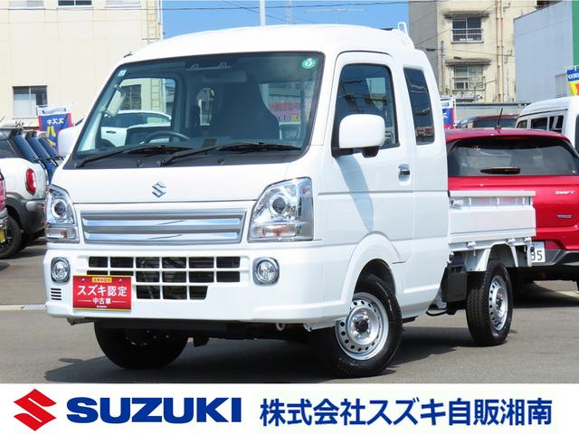 スーパーキャリイ　Ｘ　オーディオレス　ＬＥＤヘッドランプ　オーディオレス　ＬＥＤヘッドランプ　キーレスエントリー　オーバーヘッドシェルフ　衝突被害軽減ブレーキ　後方誤発進抑制機能　車両走行安全補助システム　アイドリングストップ　フォグランプ　オートライト