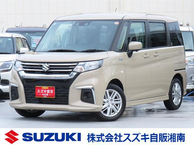 ソリオ ＨＹＢＲＩＤ　ＭＸ　全方位モニター付メモリーナビ　電動スライドドア　ドライブレコーダー　ＥＴＣ　キーレスプッシュスタート　ウォークスルー　アダプティブクルーズコントロール　後退時ブレーキサポート　ＳＲＳサイドエアバッグ　両席シートヒーター　ＥＳＰ（1枚目）