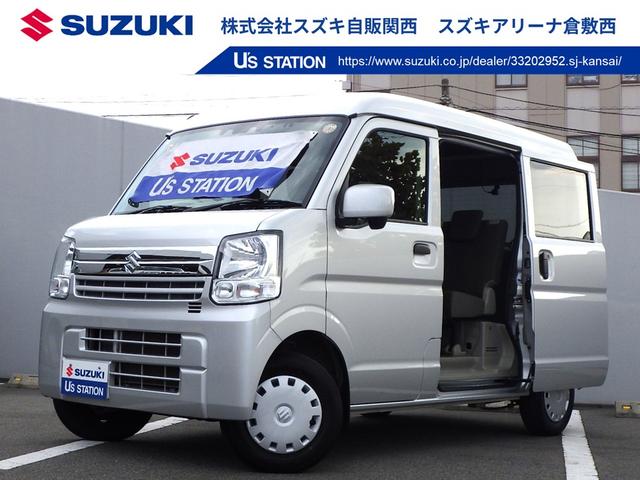 エブリイ(スズキ) ＪＯＩＮターボ　４型　ナビ　Ｂｌｕｅｔｏｏｔｈ　　ＥＴＣ　フロアマット（ラバー）　スライドドア　オートライト　スズキセーフティーサポート　衝突被害軽減システム　アイドリングストップ　横滑り防止機能　デュアルカメラブレーキサポート　ドラレコ（Aftermarket） 中古車画像