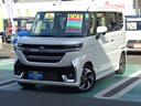 スペーシアカスタム カスタム　ＨＹＢＲＩＤ　ＸＳターボ　バックカメラ　オートライト　Ｂｌｕｅｔｏｏｔｈ　スライドドア　純正ナビ　プッシュスタート　シートヒーター　オートエアコン　スズキセーフティーサポート　衝突被害軽減システム　アイドリングストップ（1枚目）