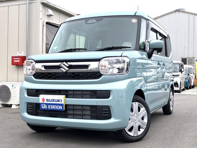 スペーシア ＨＹＢＲＩＤ　Ｘ　セーフティプラスパッケージ装着車　全方位モニター付ナビ・スズキコネクト対応通信機（1枚目）