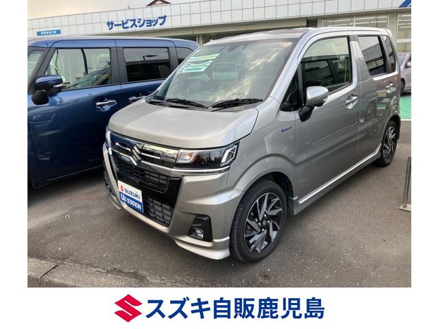 Ｒ７　ワゴンＲカスタムＺ　ハイブリッドＺＸ　入荷。 色はスチールシルバー♪　全方位ディスプレイオーディオ　フォグ　アルミ