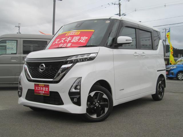 ルークス ハイウェイスターＸ　４ＷＤ　全方位カメラ　エンジンスターター　バックカメラ　オートライト　Ｂｌｕｅｔｏｏｔｈ　スライドドア　純正ナビ　プッシュスタート　シートヒーター　オートエアコン　セーフティーサポート　４ＷＤ　アイドリングストップ（1枚目）