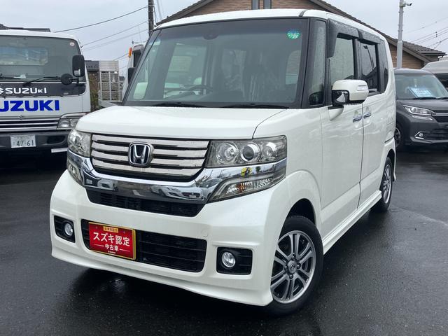 Ｎ−ＢＯＸカスタム(ホンダ) カスタムＳＳパッケージ　バックカメラ　スライドドア　プッシュスタート　オートエアコン　衝突被害軽減システム 中古車画像