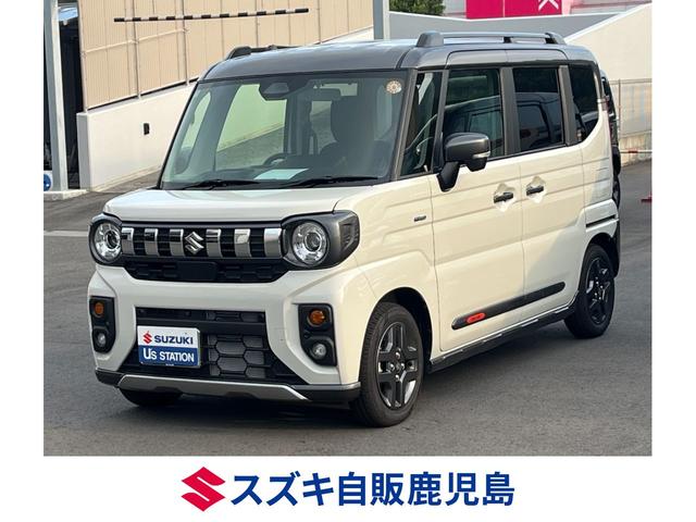 Ｒ７　スペーシアギア　ハイブリッドＸＺターボ　入荷。 色はベージュとガンメタの２トーン♪　衝突被害軽減ブレーキ　全方位ナビ