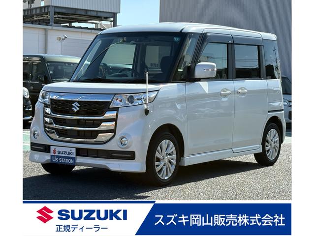 スペーシアカスタムＺ カスタムＺ　ドライブレコーダー　バックカメラ　オートライト　Ｂｌｕｅｔｏｏｔｈ　スライドドア　純正ナビ　プッシュスタート　シートヒーター　オートエアコン　ＥＴＣ　禁煙車　スズキセーフティーサポート（1枚目）