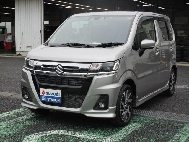 ワゴンＲカスタムＺ カスタムＺ　ＨＹＢＲＩＤ　ＺＴ　ターボ　純正８インチナビ　アダプティブクルーズコントロール　ディーラーオプション８インチナビＴＶ　ＤＶＤ　サイドエアバッグ　カーテンエアバッグ　シートヒーター　１５インチアルミホイール（1枚目）
