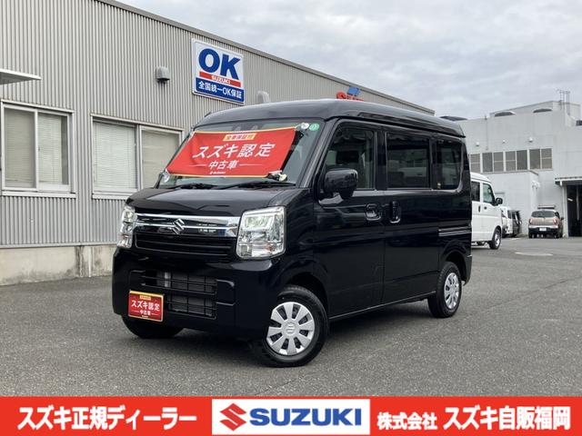 エブリイ(スズキ) ＪＯＩＮターボ　６型　ＬＥＤヘッドランプ／サポカー　デュアルカメラブレーキサポート│１２インチホイールキャップ│マニュアルエアコン│ウレタンステアリングホイール│リヤヒーター│ＵＳＢソケット 中古車画像