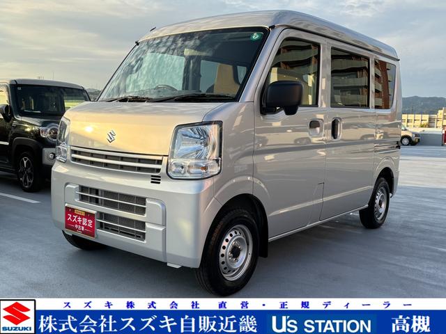 エブリイ(スズキ) ＰＡリミテッド　６型　／　社用車　ＦＭ／ＡＭラジオ　キーレスエントリー　リヤスモークガラス　オートライト　パワーウインド　パワーステアリング　ＵＳＢ充電ソケット　リヤ障害物センサー　衝突軽減ブレーキ　車線逸脱システム　スズキ認定中古車 中古車画像