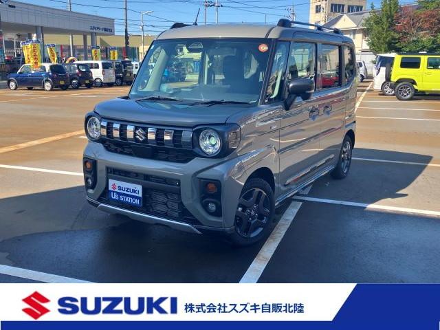 スペーシア(スズキ) ギア HYBRID XZターボ カーナビ/全方位カメラ スズキコネクト対応通信機 アダプティブクルーズコントロール オートライト プッシュスタート シートヒーター 衝突被害軽減システム アイドリングストップ 横滑り防止機能 衝突安全ボディ 盗難防止システム 中古車画像