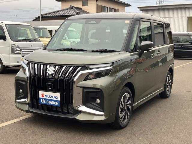 ソリオ(スズキ) バンディット　ＨＹＢＲＩＤ　ＭＶ　２ＷＤ　９インチナビ　衝突被害軽減システム　純正ナビ　バックカメラ　スライドドア　プッシュスタート 中古車画像