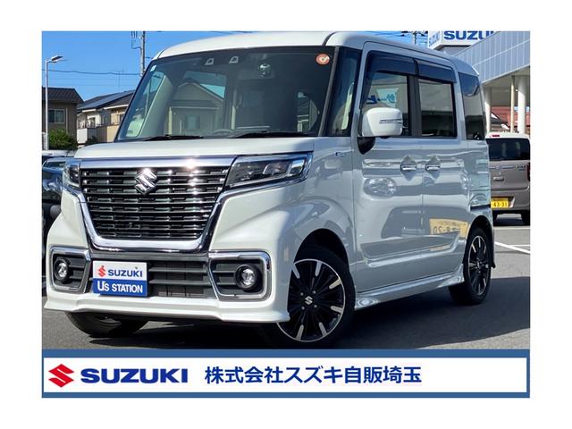 スペーシアカスタム　ＨＹＢＲＩＤ　ＸＳターボ入荷☆ 衝突被害軽減ブレーキ　ナビ　スライドドア