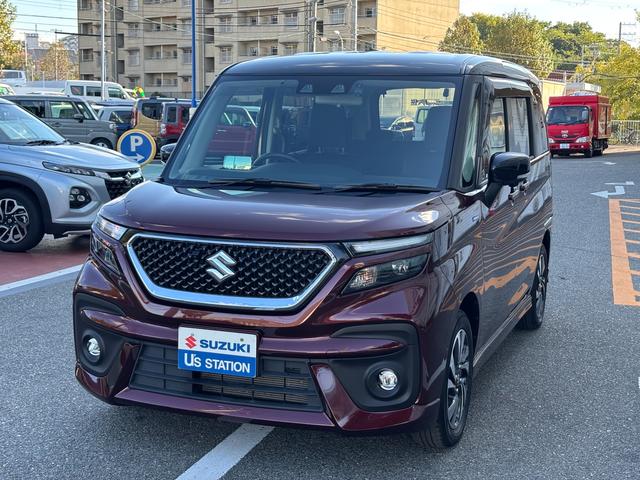 ソリオバンディット(スズキ) バンディット HYBRID MV 全方位モニター付ナビ デュアルカメラブレーキ|ヘッドアップディスプレイ|アダプティブクルーズコントロール|LEDヘッドランプ|後席両側ワンアクションパワースライド|ロールサンシェード|シートヒーター| 中古車画像