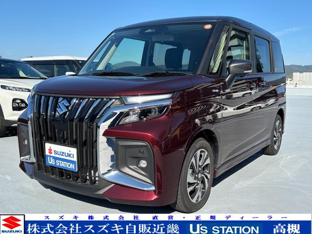 ソリオ(スズキ) バンディット　ＨＹＢＲＩＤ　ＭＶ　３型　／　社用車　全方位カメラ　ナビゲーション　ヘッドアップディスプレイ　両側電動スライドドア　アダプティブクルーズコントロール　フロントシートヒーター　サーキュレーター　衝突軽減ブレーキ　スズキ認定中古車　全国保証 中古車画像