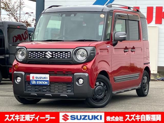 ＜令和３年式＞　フェニックスレッドパール。 ＳＵＶな軽ハイトワゴン！【スペーシア　ギア】