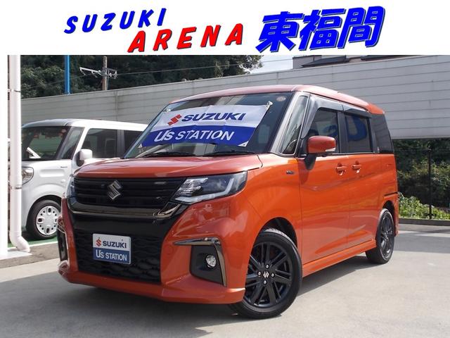 ソリオ(スズキ) ＨＹＢＲＩＤ　ＳＺ　２型　全方位モニター付き９インチナビ　衝突軽減ブレーキサポート　後退時ブレーキサポート　運転席・助手席シートヒーター　両側電動スライドドア 中古車画像