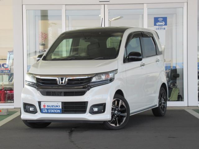 Ｎ−ＷＧＮカスタム(ホンダ) ＧターボＳＳ２トーンカラースタイルパッケージ　バックカメラ　オートライト　Ｂｌｕｅｔｏｏｔｈ　プッシュスタート　純正ナビ　プッシュスタート　衝突安全ボディ 中古車画像