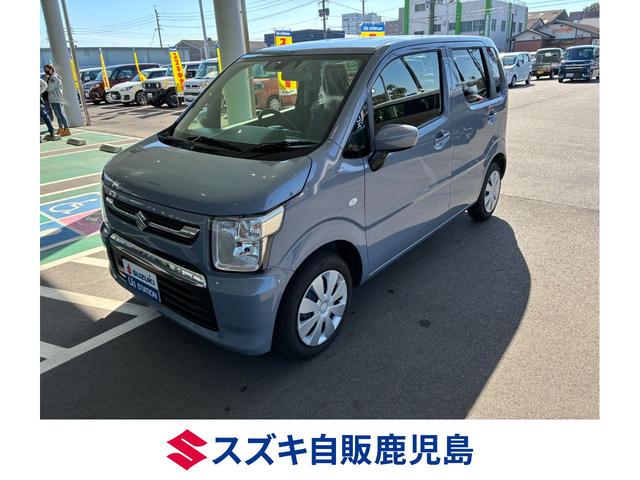 ワゴンＲ(スズキ) ＦＸ　デュアルカメラブレーキサポート　オーディオレス　ＣＶＴ　オートエアコン　リモコンキー　キーレススタート　オートライト　　シートヒーター　電動格納式ミラー　ホイールキャップ　ヘッドライトレベライザー 中古車画像