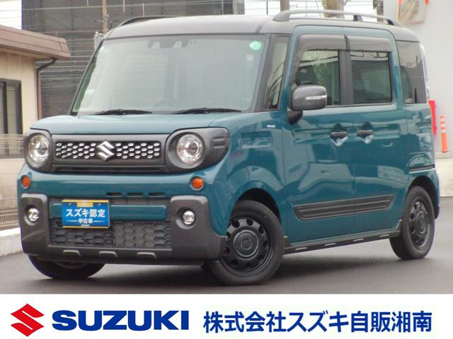 スペーシアギア(スズキ) ギア　ＨＹＢＲＩＤ　ＸＺターボ　メモリーナビ　両側電動スライドドア　パドルシフト　ドライブレコーダー前後　ＬＥＤヘッドランプ　ルーフレール　アダプティブクルーズコントロール　ステアリングオーディオスイッチ　スリムサーキュレーター　オートライト 中古車画像