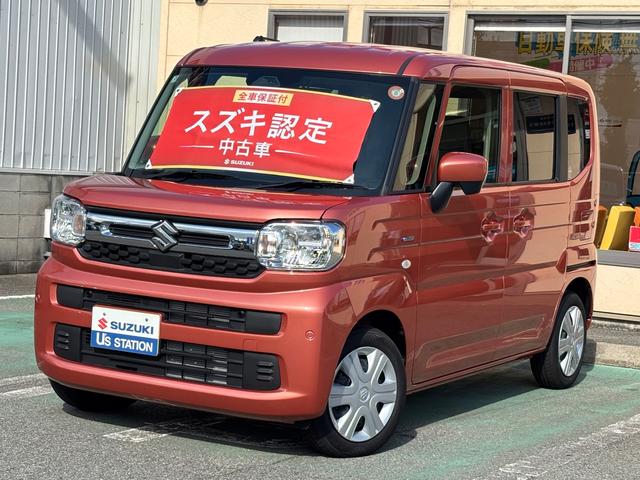 スペーシア HYBRID X 電動パーキングブレーキ 電動ブレーキホールド 両側電動スライドドア DSBSII搭載 アップグレードPKG 両側電動スライドドア シートヒーター(運転席・助手席)(1枚目)