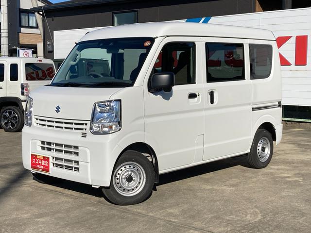 エブリイ(スズキ) ＰＡ　６型　４ＷＤ　衝突被害軽減Ｂ　ラジオ　オートライト　オートライト　スライドドア　衝突被害軽減システム　４ＷＤ　アイドリングストップ　横滑り防止機能　衝突安全ボディ　ラジオ　歩行者障害軽減ボディ　後退時ブレーキサポート　マニュアルエアコン 中古車画像