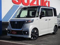 スペーシア カスタム HYBRID XS MK53S全方位モニター付ナビ オートライト Bluetooth スライドドア プッシュスタート シートヒーター オートエアコン ETC スズキセーフティーサポート 衝突被害軽減システム アイドリングストップ 横滑り防止機能 中古車画像