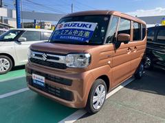 スペーシア HYBRID G 両側スライドドア アイドリングストップ オートライト スライドドア プッシュスタート オートエアコン スズキセーフティーサポート アイドリングストップ 横滑り防止機能 衝突安全ボディ 盗難防止システム 中古車画像