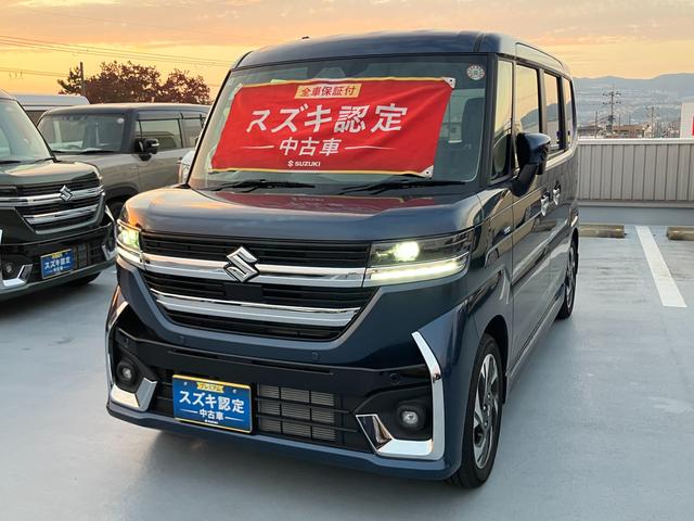 スペーシアカスタム入荷しました。 両側電動スライド装備、雨の日の乗り降りに快適をプラス