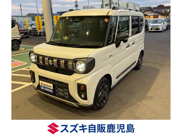 スペーシア(スズキ) ギア　ハイブリッドＸＺ　デュアルセンサーブレーキサポート２　マイルドハイブリッド　電動スライドドア　全方位ナビ　ＣＶＴ　オートエアコン　リモコンキー　キーレススタート　オートライト　オーディオスイッチ　ＡＣＣ　電動パーキング 中古車画像