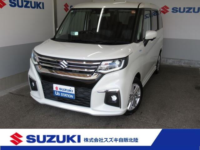 ソリオ(スズキ) ハイブリッドＭＺ　４ＷＤ／カーナビ／全方位カメラ　アダプティブクルーズコントロール　キーレスエントリー　アルミホイール　衝突防止システム　ＡＢＳ　エアバッグ　エアコン　パワーステアリング　パワーウィンドウ　プッシュスタート　横滑り防止機能 中古車画像