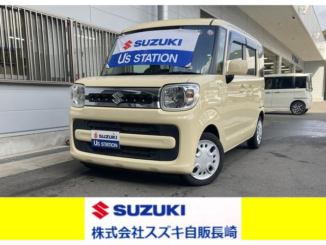 スペーシア　ＨＹＢＲＩＤ　Ｘ　２型 ディーラー保証１年付き　車検整備付き　走行５５，０００キロ　修復歴無し