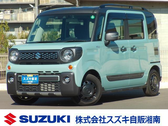 スペーシアギア(スズキ) ギア　ＨＹＢＲＩＤ　ＸＺ　メモリーナビ　全方位カメラ　両側電動スライドドア　ＬＥＤヘッドランプ　キーレスプッシュスタート　ルーフレール　アダプティブクルーズコントロール　ステアリングオーディオスイッチ　スリムサーキュレーター　ロールサンシェード　ＥＳＰ 中古車画像