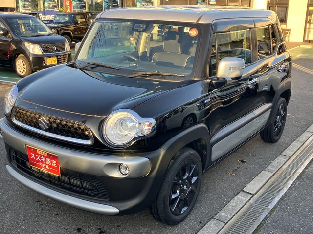 クロスビー(スズキ) ＨＹＢＲＩＤ　ＭＺ　２ＷＤ　ブラックシルバー２トン　デュアルセンサーブレーキサポート　全方位カメラ付きナビ 中古車画像