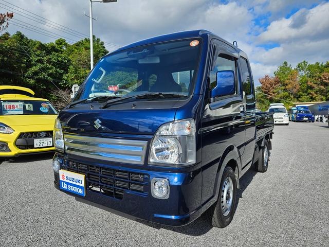 沖縄県の中古車ならスーパーキャリイ スーパーキャリイ　Ｘ　４型　【オーディオレス　防錆処理済み】　オートライト　スズキセーフティーサポート　ワンオーナー　衝突被害軽減システム　アイドリングストップ　横滑り防止機能　衝突安全ボディ