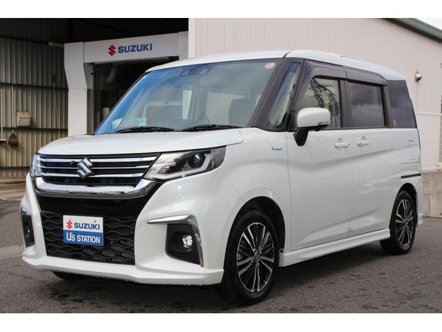 いつでも気になればお気軽にお声かけ下さい♪ ソリオＨＹＢＲＩＤ－ＭＺ入荷☆前後ブレーキサポート☆ＬＥＤヘッドランプ