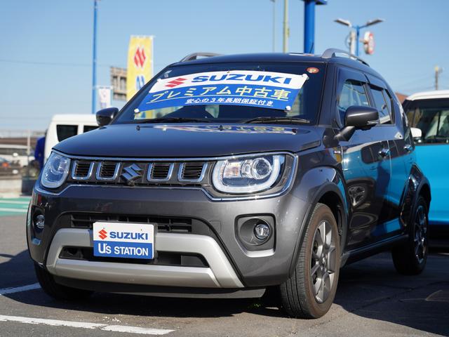 イグニス(スズキ) ＨＹＢＲＩＤ　ＭＦ　４型　８インチナビ　ＥＴＣ　全方位カメラ　バックカメラ　オートライト　Ｂｌｕｅｔｏｏｔｈ　純正ナビ　プッシュスタート　シートヒーター　オートエアコン　ＥＴＣ　スズキセーフティーサポート　アイドリングストップ　横滑り防止機能　衝突安全ボディ 中古車画像