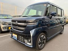 スペーシアカスタム カスタム HYBRID XS ナビ 全方位カメラ 両側PSD バックカメラ オートライト Bluetooth スライドドア 純正ナビ プッシュスタート シートヒーター オートエアコン スズキセーフティーサポート アイドリングストップ 横滑り防止機能 中古車画像