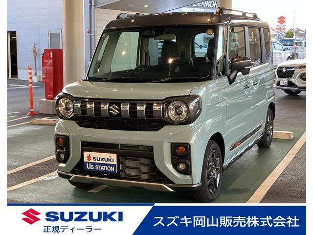 スペーシアギア(スズキ) ギア　ＨＹＢＲＩＤ　ＸＺターボ　４ＷＤハイブリッドターボ車・　スズキセーフティーサポート・アダプティブクルーズコントロール・　オートエアコン・両側パワースライドドア・ＬＥＤランプ＆フォグランプ・　アイドリングストップ 中古車画像