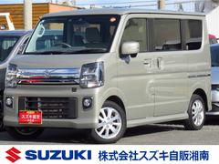 エブリイワゴン PZターボ 標準ルーフ オーディオレス 片側電動スライドドア オーディオレス 片側電動スライドドア LEDヘッドランプ キーレスプッシュスタート 衝突被害軽減ブレーキ 後退時ブレーキサポート シートヒーター フルオートエアコン リクエストスイッチ USBソケット 中古車画像