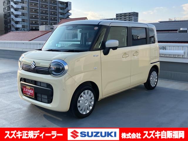 ＜令和７年式＞　シフォンアイボリーメタリック。 個性あふれる可愛さ！スライドドアの【ワゴンＲ　スマイル】