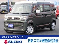 スペーシア HYBRID X フルセグナビ 両側パワースライドドア Bluetooth CD DVD 衝突被害軽減ブレーキ オートライト オートエアコン 前席シートヒーター アイドリングストップ 横滑り防止装置 キーレスプッシュスタート 保証付販売車 中古車画像