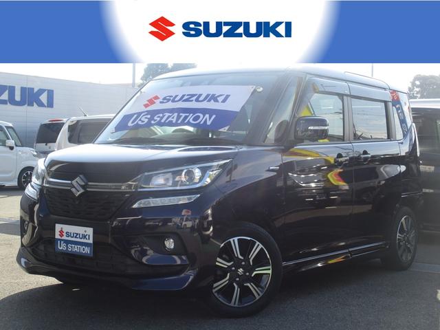 ソリオバンディット(スズキ) バンディット　ＨＹＢＲＩＤ　ＭＶ　ナビ　ドラレコ　ＥＴＣ　ドライブレコーダー　全方位カメラ　オートライト　Ｂｌｕｅｔｏｏｔｈ　片側電動スライドドア　純正ナビ　プッシュスタート　シートヒーター　オートエアコン　ＥＴＣ　衝突被害軽減システム　盗難防止システム 中古車画像