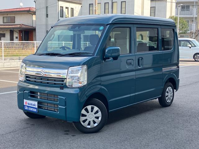 エブリイ(スズキ) ＪＯＩＮターボ　ディスプレイオーディオ　バックカメラ　ディスプレイオーディオ　バックカメラ　オートエアコン　両側電動スライドドア　プッシュスタート　シートヒーター　禁煙車　衝突被害軽減システム　アイドリングストップ　サイドパーキングブレーキ　４ＷＤ 中古車画像