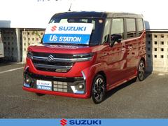 スペーシアカスタム カスタム XS ナビ 全方位カメラ スズキコネクト 全方位カメラ オートライト Bluetooth 両側電動スライドドア 純正ナビ プッシュスタート シートヒーター オートエアコン スズキセーフティーサポート 衝突被害軽減システム 横滑り防止機能 中古車画像