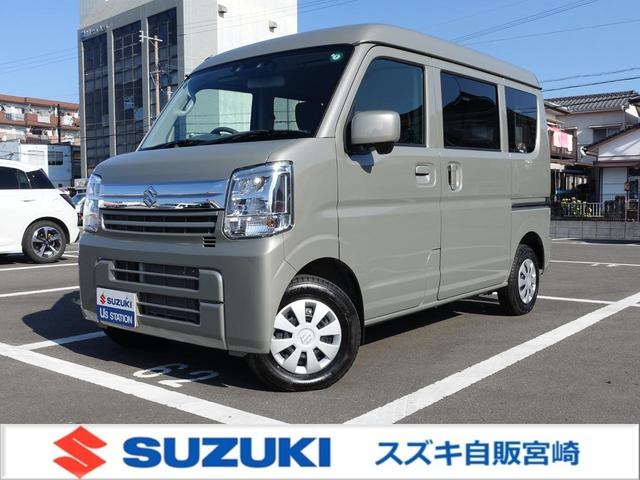 エブリイ(スズキ) ＪＯＩＮ６型　パートタイム４ＷＤ　５ＭＴ　軽量衝撃吸収ボディ　歩行者傷害軽減ボディー・頭部衝撃軽減構造インテリア（前席）・運転席・助手席ＳＲＳエアバッグ・頚部衝撃緩和フロントシート・デュアルカメラブレーキサポート・誤発進抑制機能・車線逸脱警報機能 中古車画像