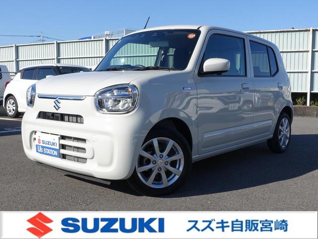 アルト(スズキ) ＨＹＢＲＩＤ　Ｘ　２型　ＦＦ　ＣＶＴ　衝突安全ボディ　運転席／助手席エアバッグ・サイドエアバッグ・サイドインパクトバー・盗難防止装置・カーテンエアバッグ・横滑り防止装置・衝突防止装置・衝突軽減装置・ヒルスタートアシスト・クリアランスソナー・スマートキー 中古車画像