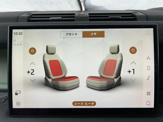 ディフェンダー １１０　７５ｔｈリミテッドエディション　認定中古車　幌サンルーフ　エアサス　ＭＥＲＩＤＩＡＮサラウンド　Ｈ．Ｕ．Ｄ　サイドステップ　ボディプロテクションキット　シートヒータ＆クーラ（Ｆ）　ハンドルヒータ　マトリクスＬＥＤライト　純正ドラレコ（60枚目）